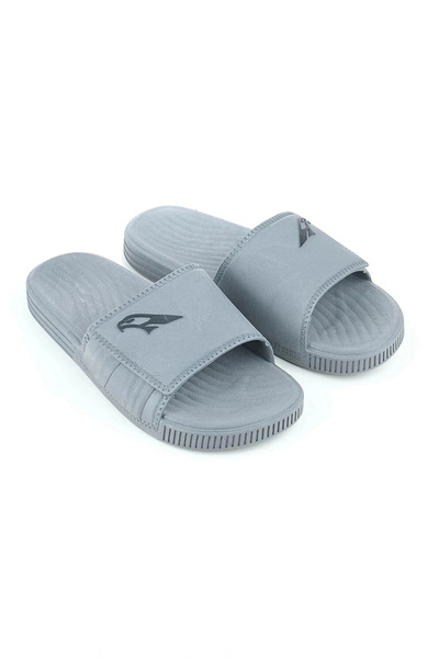 GEZER Erkek Kaymaz Terlik Balkon Plaj Havuz Islak Zemin Terliği Kartal Gri