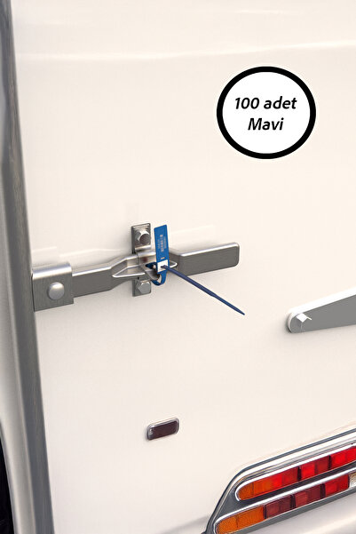 Gökerplast GP412-L Ultra Dayanımlı Plastik Kayış Güvenlik Mührü Mavi / 100 Adet