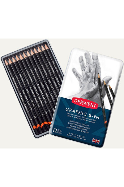Derwent Graphic Hard Dereceli Kurşun Kalem B-9H 12'l