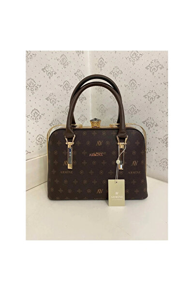 Armine 339 Kahve Baskılı Kadın Çanta