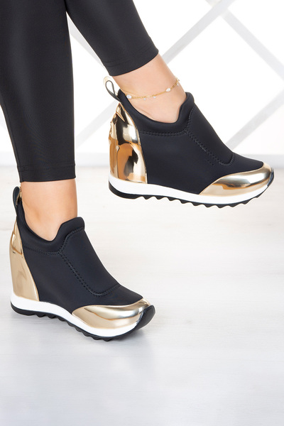 Erkan Saçmacı Strečové tenisky Anastasia Gold so skrytými výplňami na prednej...