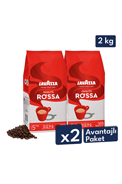 LavAzza Qualıta Rossa Çekirdek Kahve 1kgx2'li