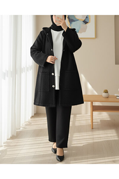 HİJABAYA Качулка със златни копчета и джобове