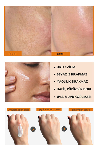 SAINT DE LUMIERE LUMISUN Detox Brilliance SPF 50+, 50 ml Güneş Kremi - Bromelain, Niacinamide, E vitamin, Hyaluronik