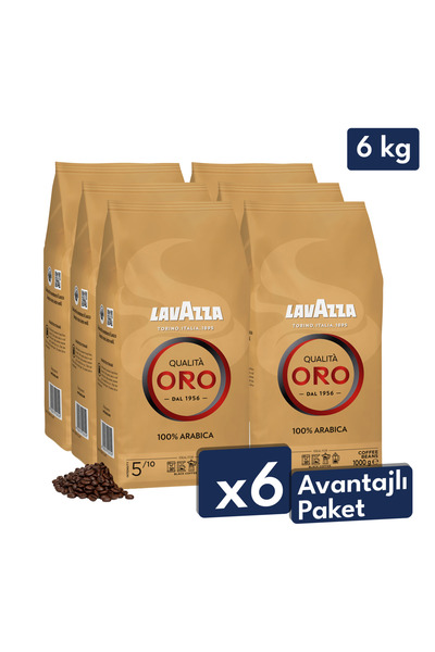 LavAzza Qualita Oro Çekirdek Kahve (1 KG X 6)