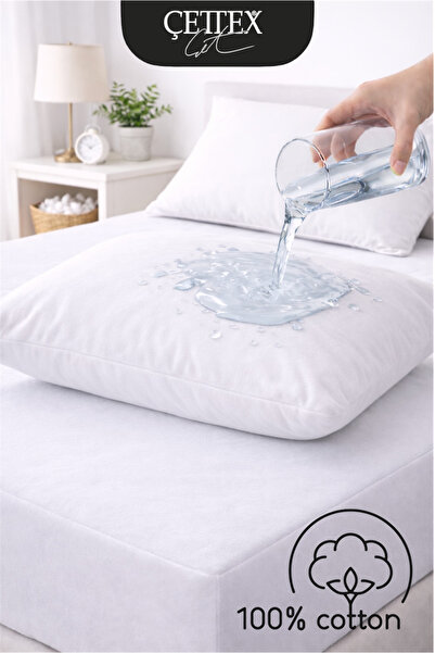 ÇETTEX %100 Pamuk 50x70 Sıvı Geçirmez Yastık Alezi