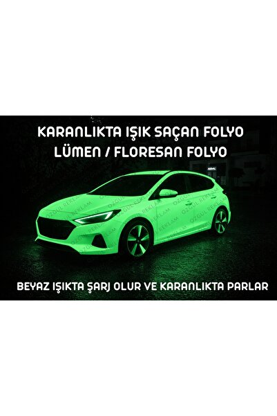 ÖZGÜL REKLAM Kendinden Işıklı Parlayan Folyo / Lümen Folyo / Floresan Folyo / 30x20 cm 1 Adet