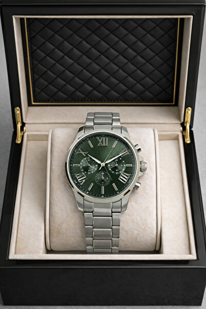 S.POLO ساعة يد رجالية جديدة موديل رياضي فضي اللون مع سوار هدية لعيد الأب هدية عيد الحب