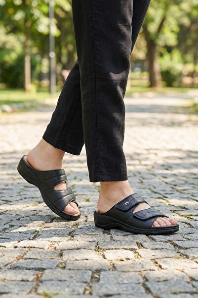 Paleng Papuci de damă Gezer ajustabili din piele naturală