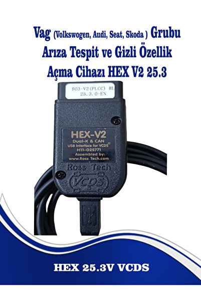 vgate icar Vag Vcds Arıza Tespit Cihazı Gizli Özellik Açma Hex B03-v2(PLCC) V...