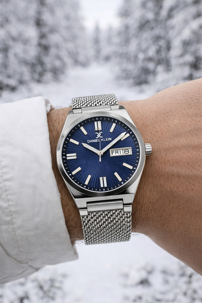 Daniel Klein ERKEK KOL SAATİ 3ATM SU GEÇİRMEZ HASIR KORDON BİLEKLİK HEDİYELİ ...