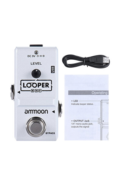 Choice WHITE AP-09 Loop Electric Guitar Effect Pedal Looper True Bypass Unlimited Overdubs 10 Minutes Reco