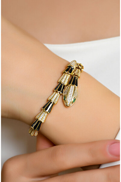 ravi pırlanta YILAN TASARIM KELEPÇE BİLEKLİK 14 AYAR A060739