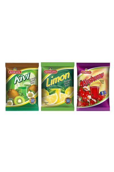Altıncezve 3lü Paket Kivi Limon Kuşburnu 250 Gr İçecek Tozu