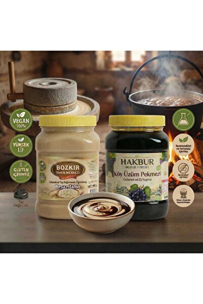 Hakbur Bozkır Yöresel Bozkır Tahin Center Magnificent Double White Tahini 935...
