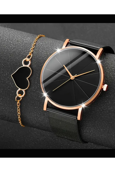 NovaTick Rose Gold Women's Watch, Metal Band Women's Watch