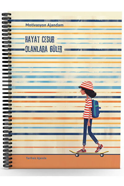Testfen Yayınları Kendi Yolunu Çizmekten Korkma-Motivasyon Ajandam-Tarihsiz A...