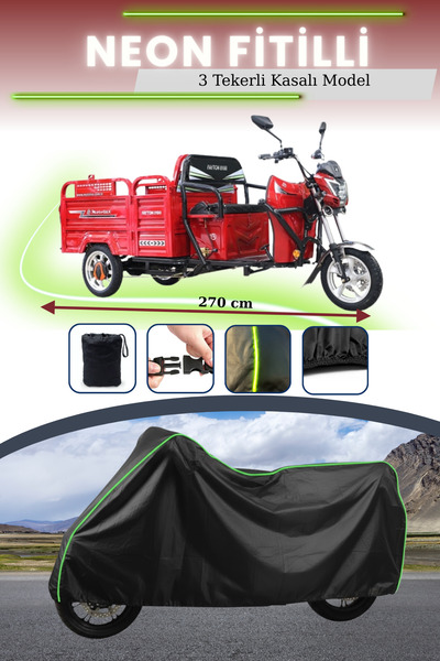 cemku قماش مجدّل قماش ترايبورتر أسود، قماش دراجة نارية ثلاثي العجلات