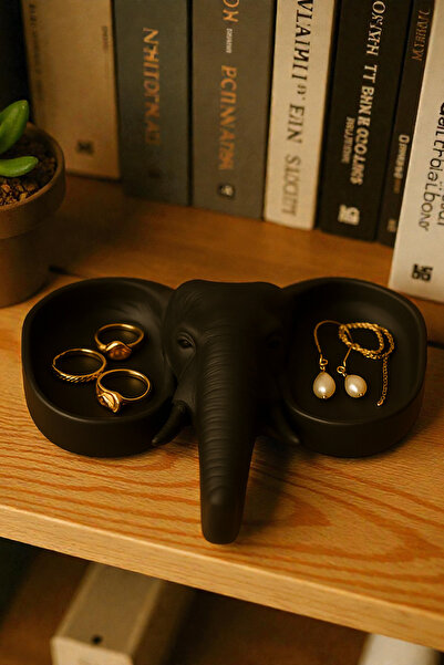 baskıhome3d Siyah Fildişi Figürlü Sunumluk Banyo Sabunluk, Kahvaltı Tabağı, T...