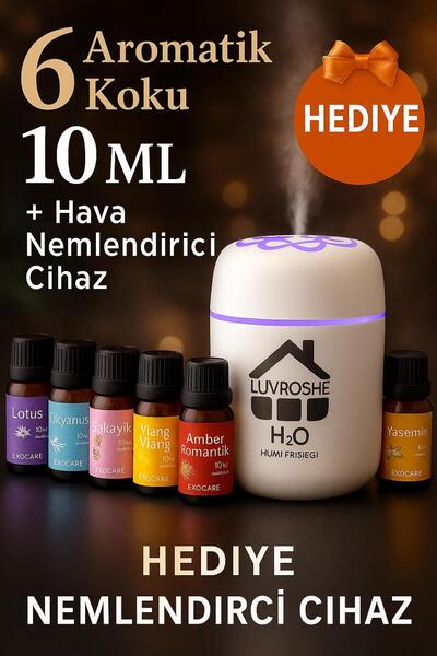 luvroshe 6 lı set koku hediyeli TYPE-C GİRİŞLİ H2O