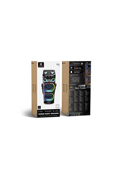 Lenyes S 885 RGB Lighted Dual Microphone Wireless TWS Bluetooth Speaker v 5.3...