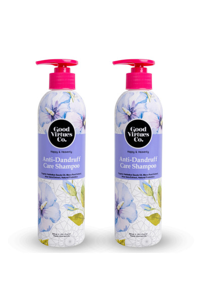 Good Virtues Co. قطعتان شامبو جود فيرتشويز المضاد للقشرة، بزيت حبة البركة، وج...