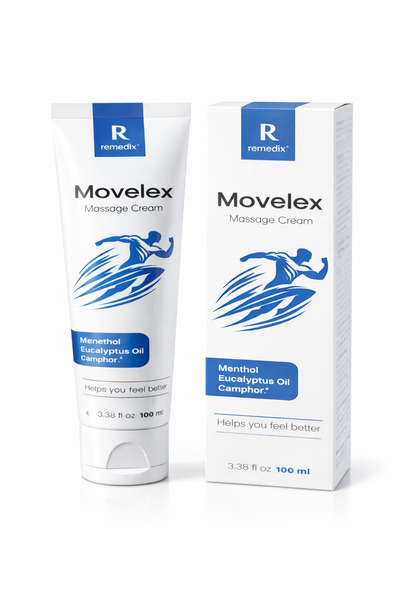 Remedix كريم تدليك موفيليكس لتخفيف آلام العضلات والمفاصل مع السيلادرين والمنثول والكافور 100 مل