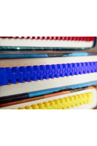 Flexilab Creative Colorful Zipper Design Bookmark – 3D Looking, Fun and Functional
