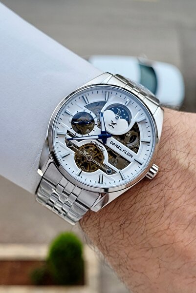 Daniel Klein Silver Renk 24 Ay Garantili 43 mm Göstergeleri Aktif Erkek Kol S...