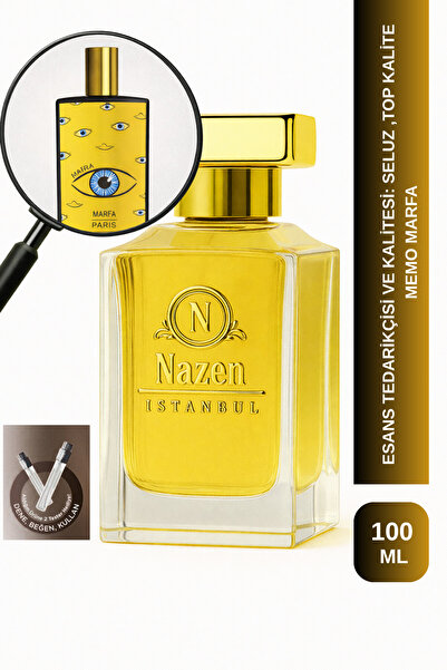 Nazen İstanbul Marfa | Mandalina - Sümbülteber - Sandal - Vanilya | Baş Döndürücü ve Harika Unisex Extrait Parfüm