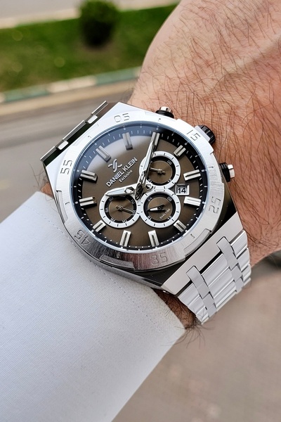 Daniel Klein Kadranı Kahverengi Kordonu Gri Renk Ayarlanabilir Kordonlu 44 mm...