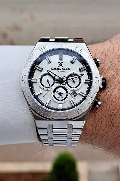 Daniel Klein Metalik Renk 2 Yıl Garantili 44 mm Göstergeleri Aktif Erkek Kol ...