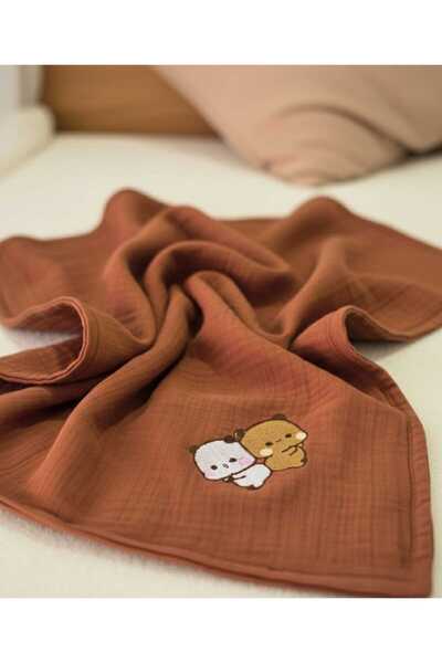 bebecek Dudububu 8 Katlı Müslin Bebek Battaniyesi