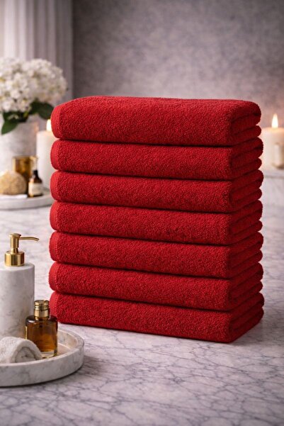 Elaganya kırmızı Spor Havlusu Leke Tutmayan Kuaför Berber otel Havlusu 50x90 ...