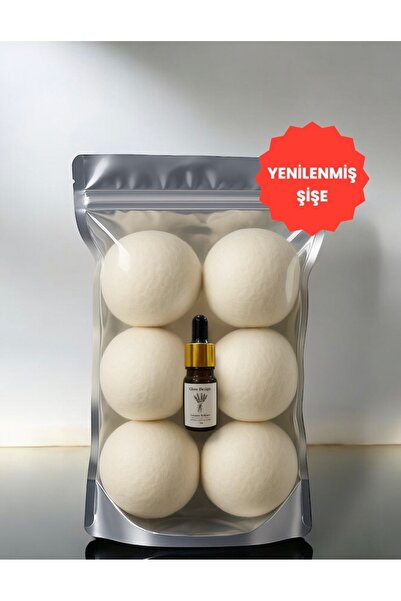 Glow Design كرة تجفيف الغسيل الصوفية 6 عبوات معطرة