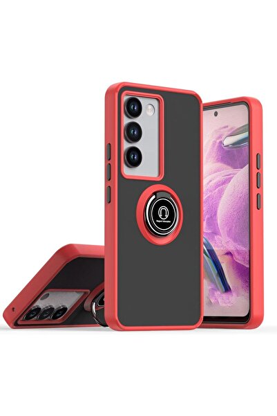 Rivor غطاء متوافق مع هاتف شاومي ريدمي 15 مع حامل وحماية للكاميرا وحواف ملونة ...