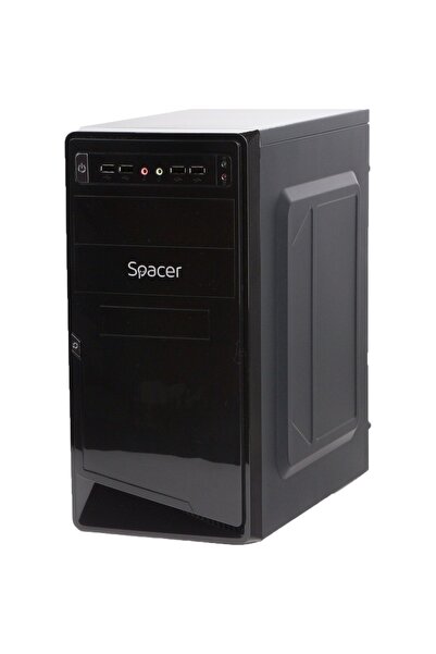 Spacer Θήκη Moon, ATX Mini-Tower, Τροφοδοτικό 450W, Μαύρο