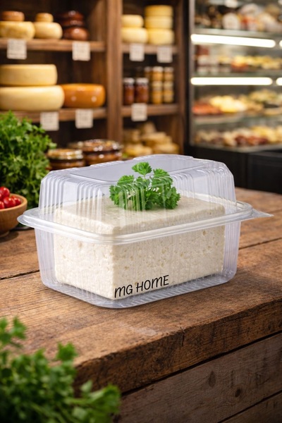 VENON ⭐ 100 Adet⭐500 cc PEYNİR Sızdırmaz Kap Şeffaf Buzdolabı Saklama Kabı Et...