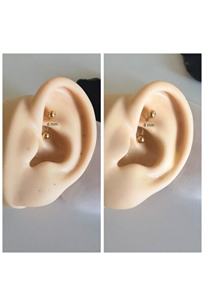 Bylin %100 Cerrahi Çelik Rook, Snog, Dil, Kaş Muz Piercing/Banana Piercing -T...