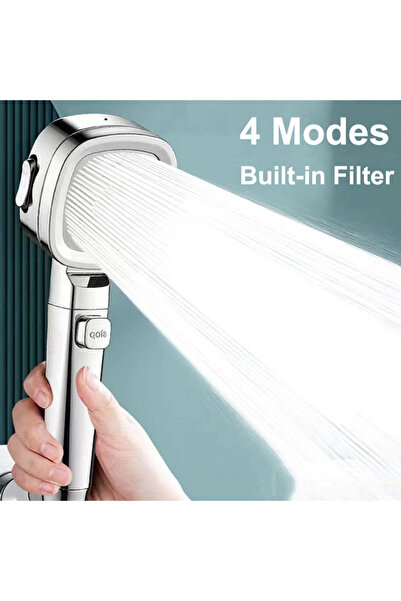 Choice رأس دش مربع فضي آخر قابل للتعديل عالي الضغط مع فلتر لتوفير المياه بضغط...