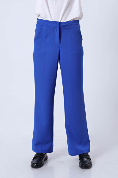 the basics Wide Leg Trousers with Pockets