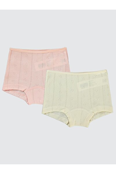 Civil Girls طقم بوكسر إكرو-سلمون للفتيات من عمر 2 إلى 10 سنوات