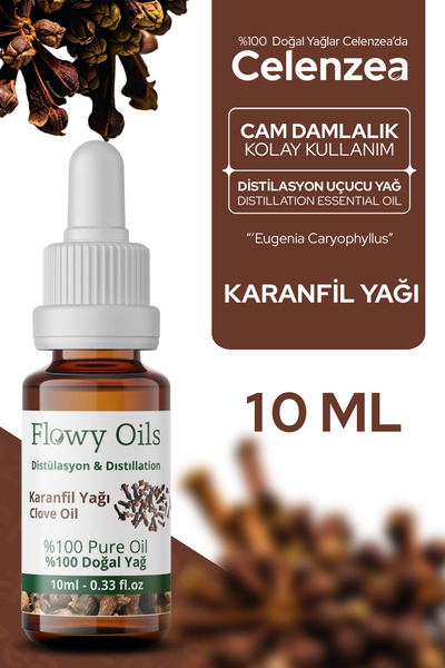 Celenzea Karanfil Yağı %100 Doğal Bitkisel Uçucu Yağ Clove Oil 10ml