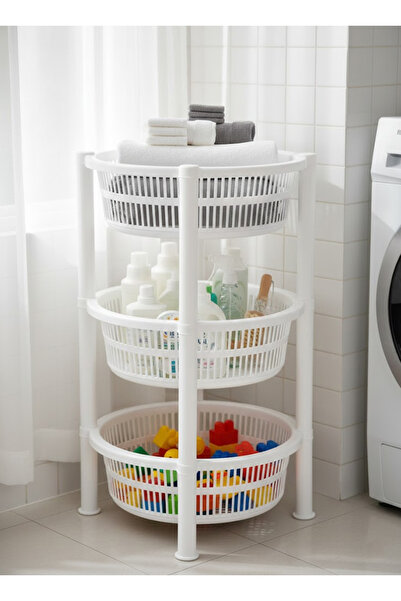 Arma رفوف دائرية بثلاث طبقات للخضراوات، مقاس 60×33 سنتيمتر