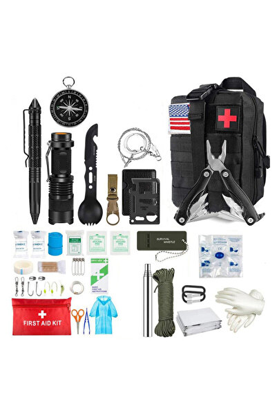 Choice Black Set Survival First Aid Kit Survival Full Set Molle Outdoor Gear Emergency Kits Trauma Bag Camp