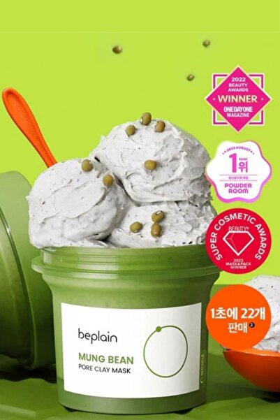 beplain Mung Bean Gözenek ve Siyah Nokta Karşıtı Kil Maskesi