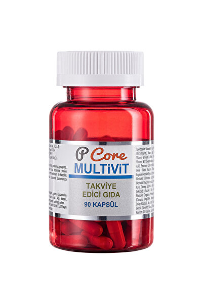 PetCore PCore Multivitamin 90 adet Kapsül - Multivitamin Ve Mineral Içeren Ta...