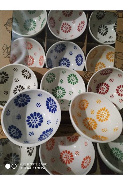 YILDIZ SERAMİK El dekoru 6'lı seramik kase 8cm