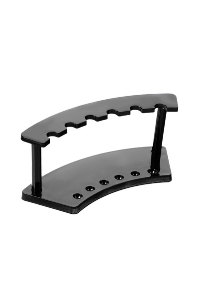 Choice black 1pc,Vertical 6-slot pen holder, transparent plastic display stan...