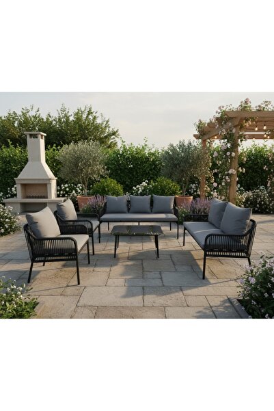 DEC4 طقم جلسات خارجيه 7شخص بتصميم فاخر